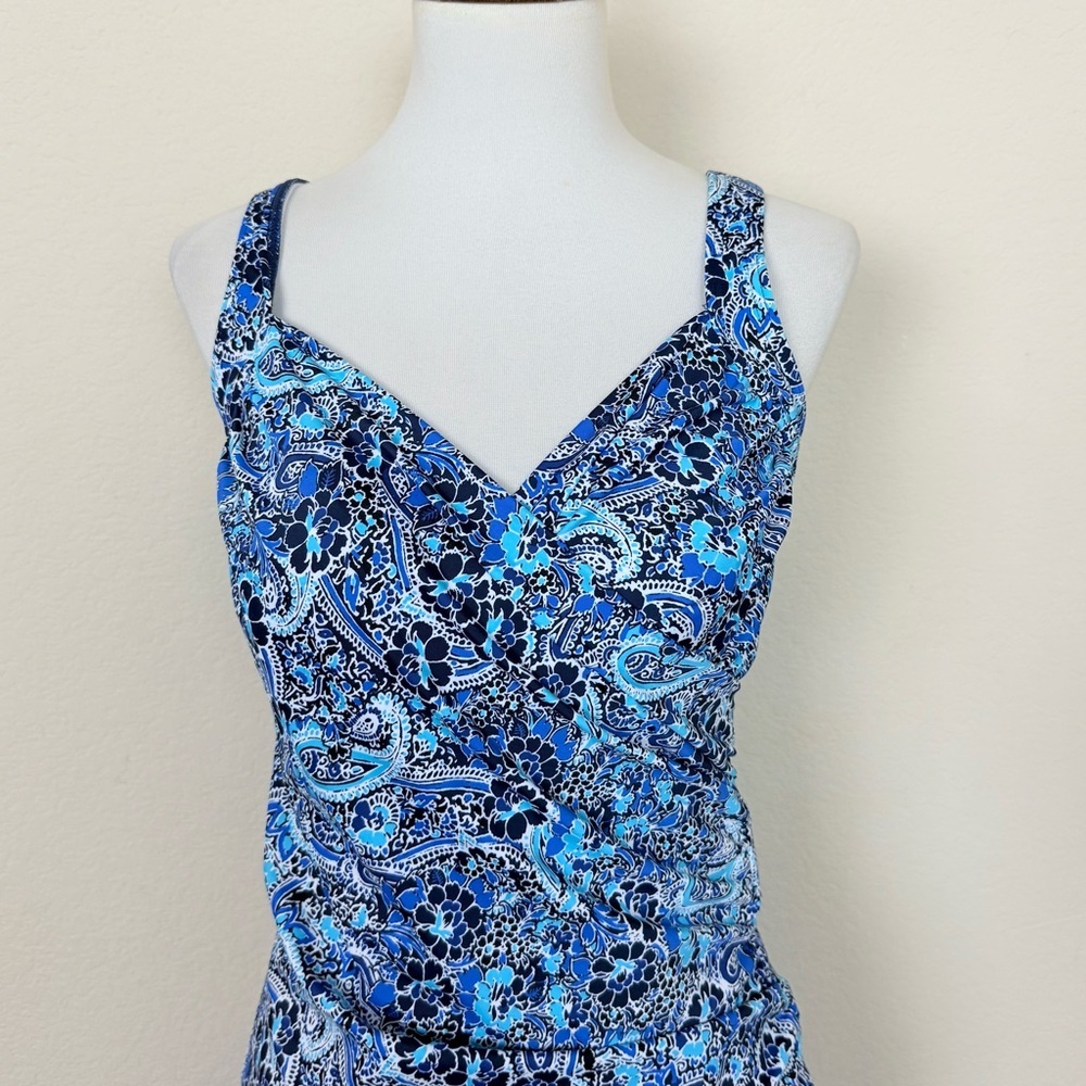 Miraclesuit x Talbots‎ Sanibel Medallion Tapestry Tankini and Skirt Swim Set - Picture 5 of 16